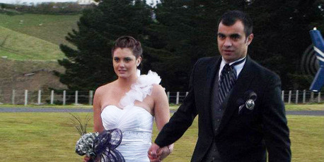 Lieutenant Teira Cowan has married long-time partner Layne Lovett. Photo / Supplied