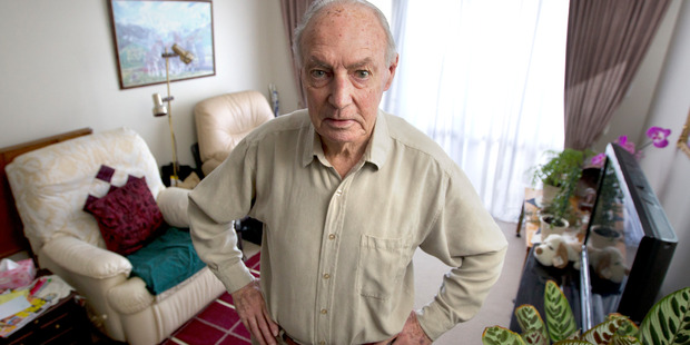 Noel Gibbons, 79, at his rest home in Manurewa. Photo / Steven McNicholl