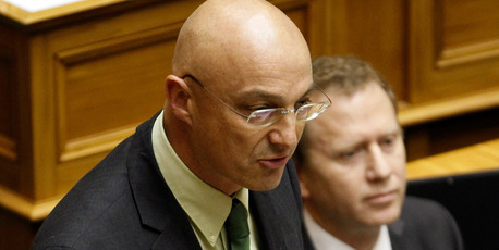Green list MP Kevin Hague speaking in Parliament in May this year. Picture / Mark Mitchell