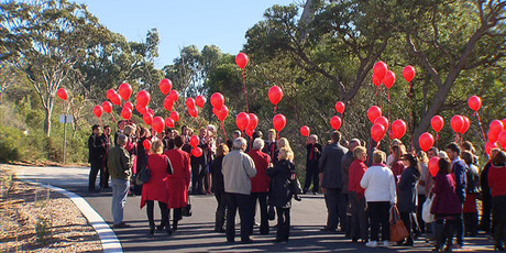 Michelle Smith's funeral in Perth. Photo / 7 News
