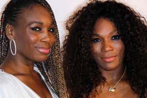 Sister's Venus, and Serena Williams. Photo / AP