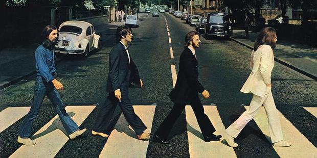 London's Abbey Road is home to one of the world's most famous studios - and pedestrian crossings, pictured on the Beatles' album, named, fittingly, Abbey Road. Photo / Supplied