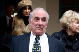 Former Nathans Finance director Roger Moses leaves the Auckland High Court after being found guilty last year. Photo / NZ Herald.