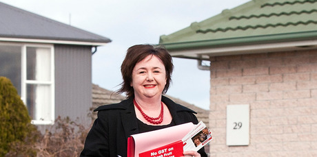 Wigram MP Megan Woods, seen here campaigning during last year's election, has apologised for comparing National party policies to those of Adolf Hitler. Photo / NZ Herald
