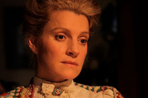 Ringing true: As Kate Sheppard, Sara Wiseman presents the suffragette's story. Photo / Supplied