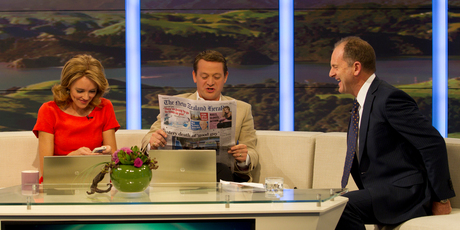 David Shearer insists he hasn't read the article calling him a 'sex-god rock star'. Photo / Kellie Blizard