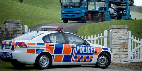 Police have compromised a serious international case by passing on copies of information seized from the Dotcom mansion under invalid warrants. Photo / Natalie Slade