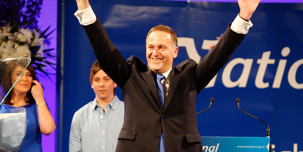Polls show that despite opposition to asset sales, the popularity of John Key's Government is still relatively high at 47 per cent. Picture / David White.