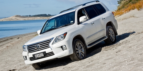 The Lexus LX570 (above) and Land Cruiser 200 and have some identical features, but any differences are usually in the Lexus's favour. Photo / Supplied