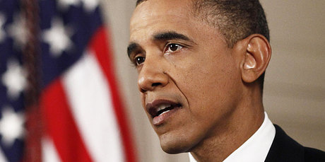 Barack Obama would be better able to cope with an alien invasion than Mitt Romney, a new poll suggests. Photo / AP