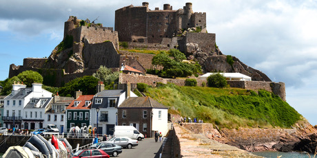 Jersey is dotted with impressive coastal defences such as 13th-century Mont Orgueil Castle (pictured). Photo / Thinkstock