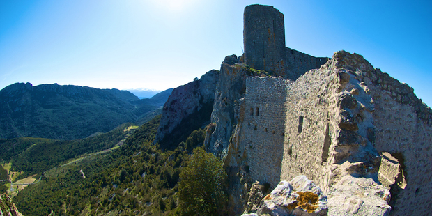 Hire a car in France and you'll have more freedom to explore Cathar castles, such as Peyrepertuse in the Pyrenees. Photo / Creative Commons image by Flickr user Jon Jackson