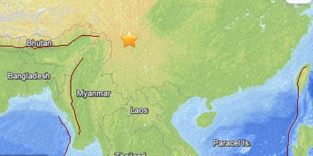 The earthquake struck the border of Sichuan and Yunnan provinces. Photo / UGS