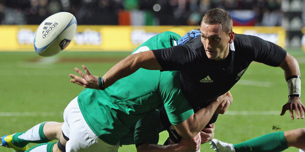 Aaron Cruden set up three tries during just 23 minutes of play. Photo / Getty Images