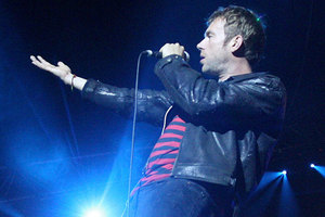 Damon Albarn is debuting new songs with Blur. Photo / Natalie Slade