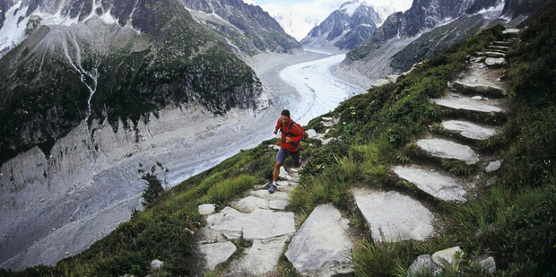 Ultramarathon runner, Dean Karnazes, in action. Photo / Supplied