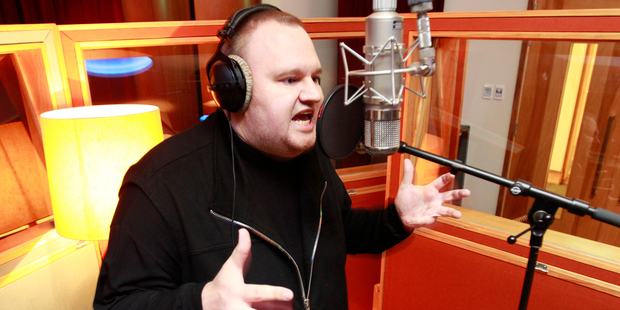 Kim Dotcom's lawyers this morning applied to a US court to have charges against his company Megaupload dismissed and to release Dotcom's frozen assets to pay for legal fees. Photo / Steven McNicholl