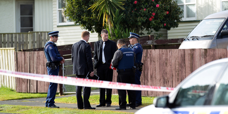 Police have launched a homicide investigation following the discovery of a 59-year-old man's body at an address on Primrose Place, Manurewa, in the early hours of this morning. Photo / Doug Sherring