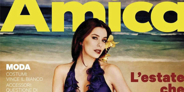 Eva Longoria on the cover of Italian magazine, Amica. Photo / Amica
