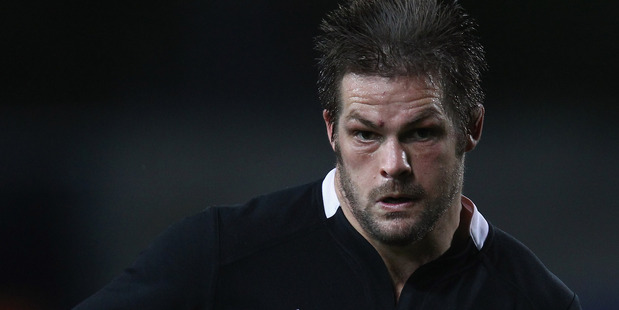 Richie McCaw played in the unfamiliar number eight position for the All Blacks during the final test against Ireland on Sunday. Photo / Getty Images