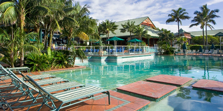 The pool at the Novotel Twin Waters Resort, Sunshine Coast. Photo / Supplied