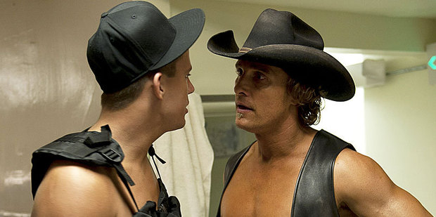 Channing Tatum and Matthew McConaughey in a scene from Magic Mike. Photo / AP