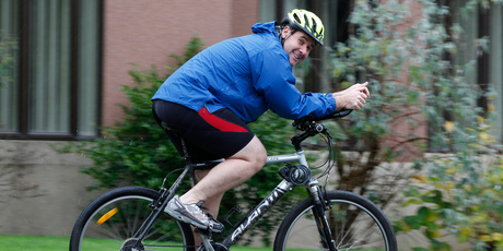 'Big man' Andrew Dickson is athletic and active. Photo / Mark Mitchell