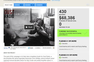 The makers of Dust Radio, a documentary about the late blues-rock artist Chris Whitley, turned to Kickstarter for funding.