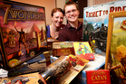 David and Angela Taylor with some of the board games they sell from their home in Papamoa. Photo / Alan Gibson David and Angela Taylor with some of the board games they sell from their home in Papamoa. Photo / Alan Gibson