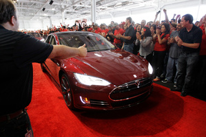 Former General Motors vice chairman Robert Lutz says the Tesla Model S was created by some of the world's finest designers. Photo / Paul Sakuma