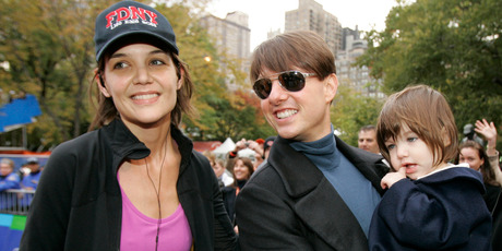 Tom Cruise and Katie Holmes in happier times. Photo / AP