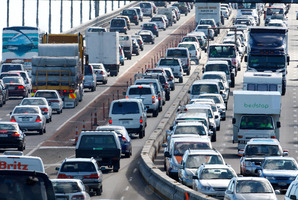 The harbour bridge is one of the main bottlenecks in the region. Photo / Brett Phibbs