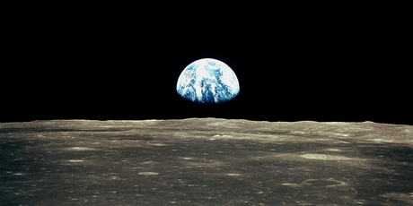 Photos of the Earth taken from space missions in the 1960s made our planet appear strong rather than helpless in the face of man's influence. Photo / Nasa
