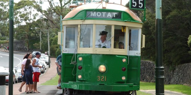 One of the trams at Motat. Photo / Supplied