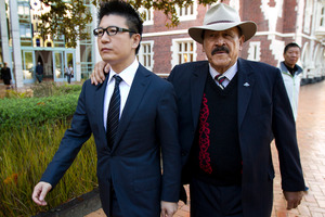 William Yan was supported in court by former Labour Government minister Dover Samuels. Picture / Brett Phibbs.