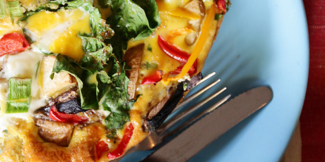 A medley of vegetables makes a frittata extra tasty. Photo / Doug Sherring