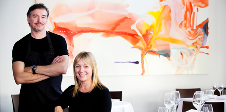 Simon Wright and Creghan Molloy Wright, owners of The French Cafe. Photo / Babiche Martens