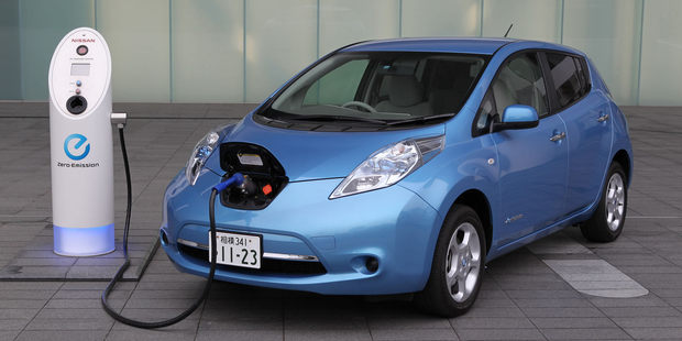 Nissan's Leaf needs to be plugged in for its battery to charge.