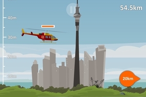 A screenshot from the Rescue 1: Lift Off game. Photo / supplied
