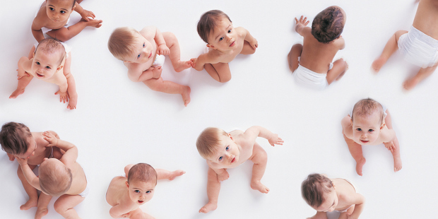 There may be a lot more of these babies in nine months' time, thanks to E L James' bestselling novel, 50 Shades of Grey. Photo / Thinkstock