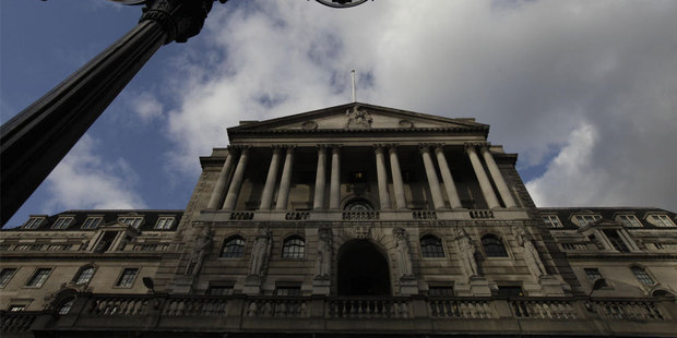 The Bank of England says it will purchase 50 billion pounds of assets with newly created money. Photo / AP