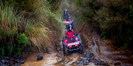 Petrol heads have true off-road adventures with Tongariro Quads. Photo / Supplied