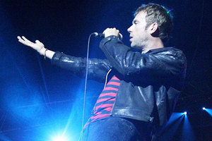 Damon Albarn has debuted two new songs with Blur. Photo / Natalie Slade