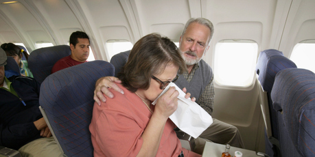 The smell combined with the ongoing turbulence caused most of us to make use of our 'barf bags'. Photo / Thinkstock The smell combined with the ongoing turbulence caused most of us to make use of our 'barf bags'. Photo / Thinkstock