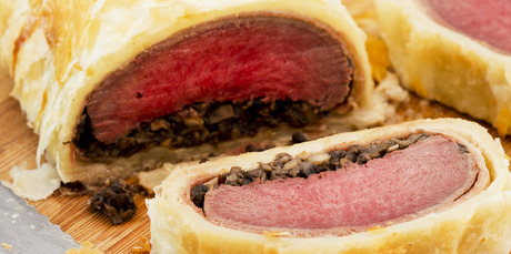 Venison loin wellington. Photo / Babiche Martens