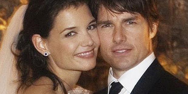 Katie Holmes and Tom Cruise in happier times. Photo / AP