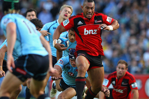 Crusaders centre Robbie Fruean has been warned that he needs to deliver in the impending Super Rugby play offs. Photo / Getty images.