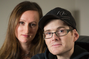 ACC says it is considering whether to pay earnings-related compensation to Reston Brook, pictured with his wife Bianca. Photo / Greg Bowker