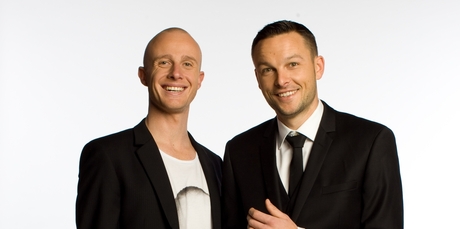 Jono Pryor and Ben Boyce say they've tried to broaden the scope of their new show but it still promises silliness. Photo / Supplied