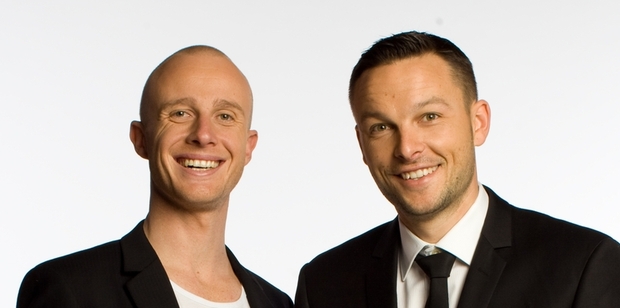 Jono Pryor and Ben Boyce say they've tried to broaden the scope of their new show but it still promises silliness. Photo / Supplied